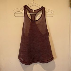 Lululemon racerback tank - size 6 - purple / burgundy